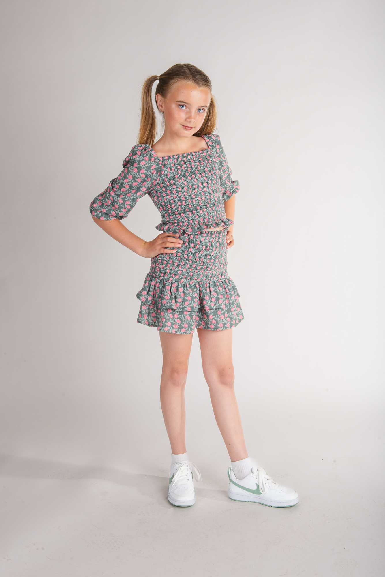 Floral Print Blouse for Tween Girls | Finding Foxtale