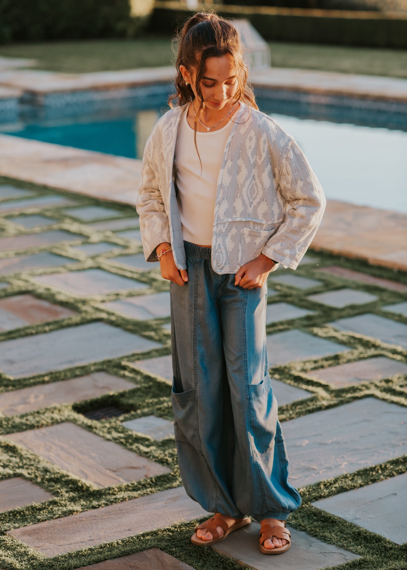 Zoey Chambray Pants
