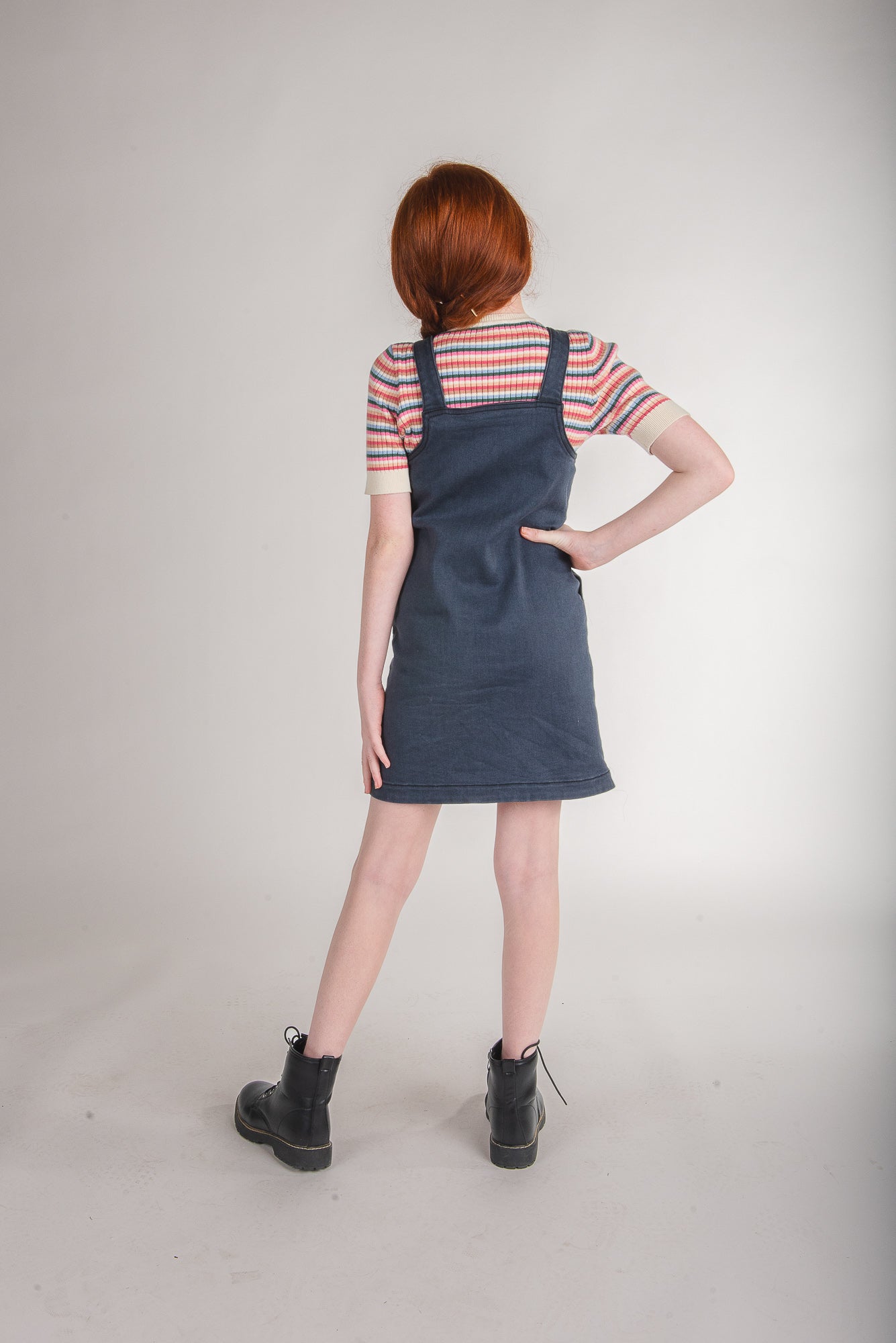 denim jumper dress black Black Denim Overall Dress