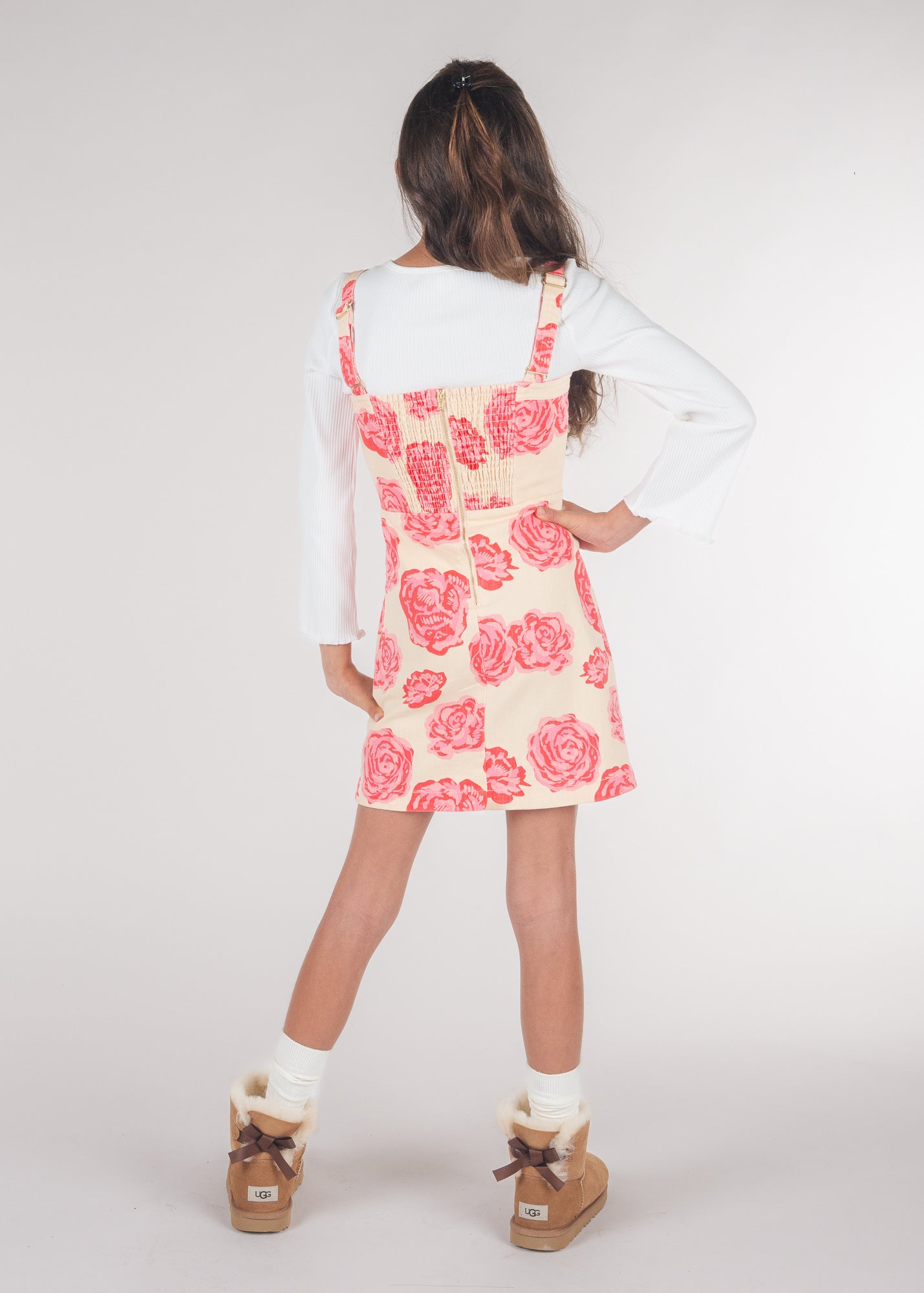 Wild Roses Denim Dress